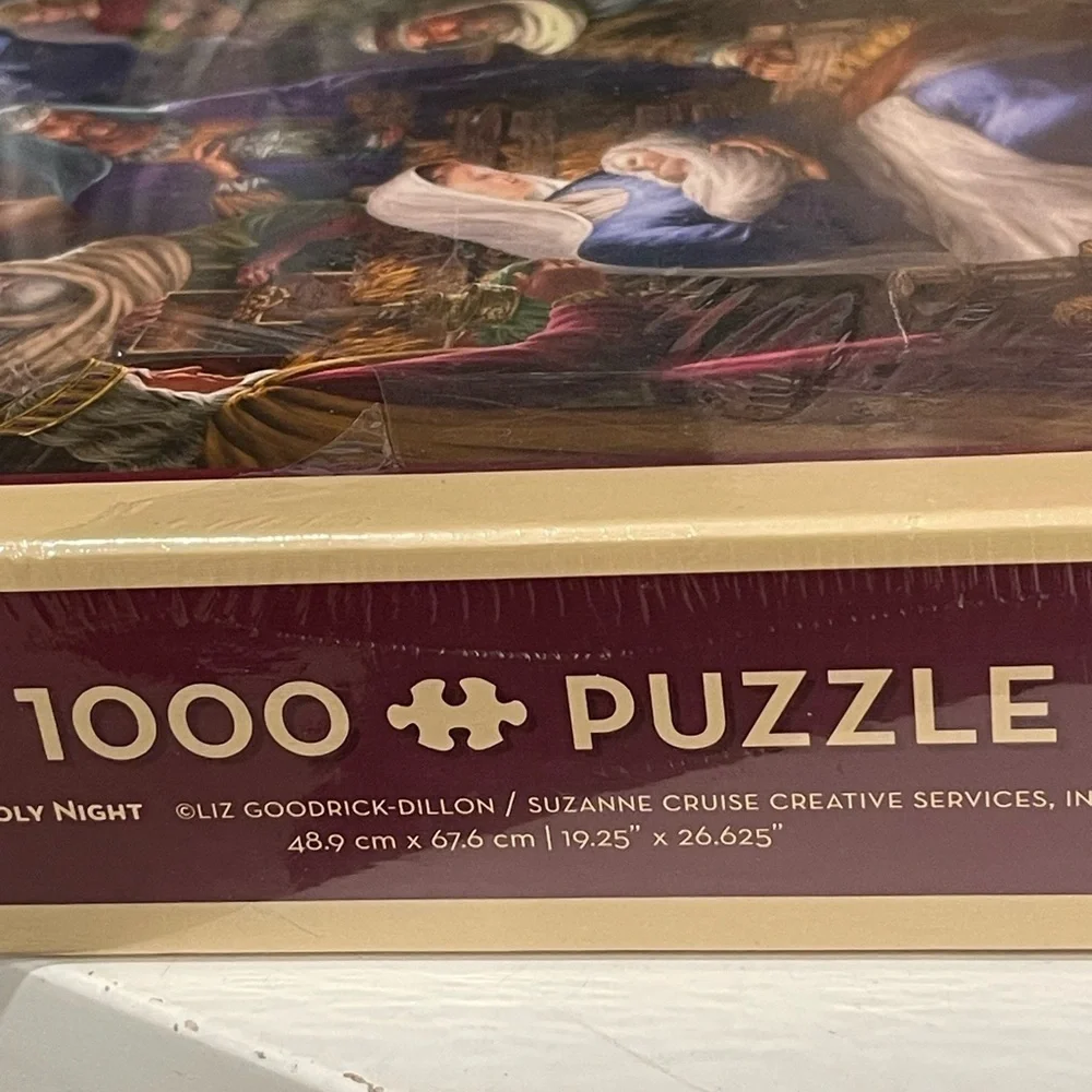 Cobble Hill Holy Night 1000 Piece Jigsaw Puzzle 19.25 X  26.625 New Sealed